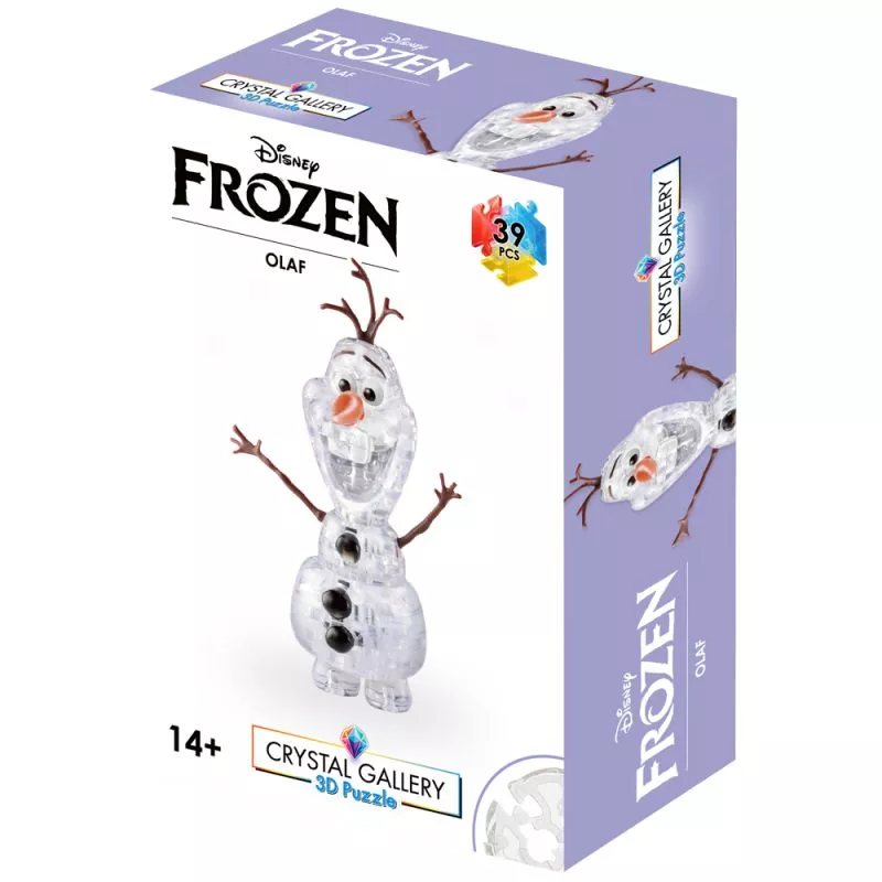 Crystal Gallery Disney - Puzzle 3D 39 pièces - Olaf