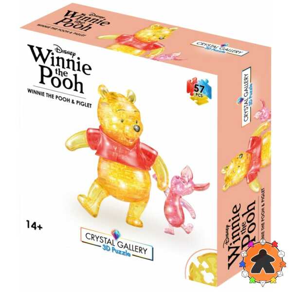 Crystal Gallery Disney - Puzzle 3D 57 pièces - Winnie et Porcinet