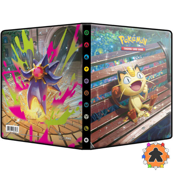 ULTRA PRO - Pokémon Méga-Évolution - Équilibre Parfait - Portfolio 4 pochettes - Miaouss & Méga-Staross