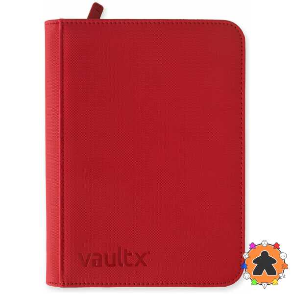 Vault X - Exo-Tec Zip Binder 4-Pocket - Rouge Feu (160 cartes)