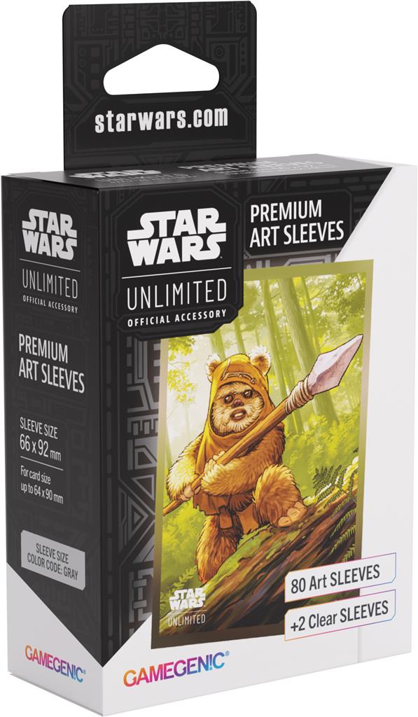 Gamegenic - Star Wars Unlimited - Premium Art Sleeves - Wicket - 80+2 protège-cartes