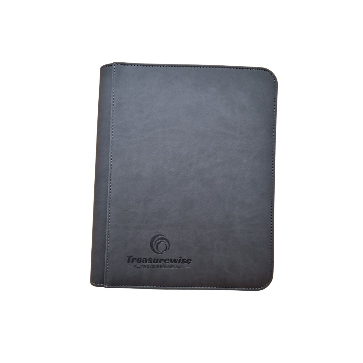 TreasureWise - WiseGuard Mini Zip - Portfolio à toploaders 4 pochettes - Gris - 112 cartes