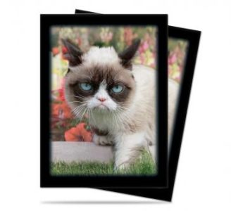 Grumpy Cat Flowers Standard Deck Protectors 50ct