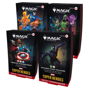 Marvel Super Heroes - Lot de 4 decks commander différents