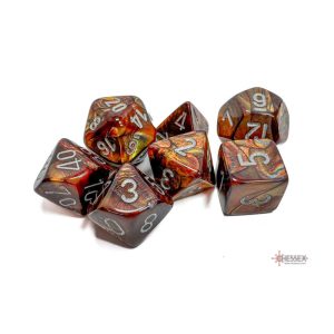 chessex-set-de-7-des-lustrous-or-argent