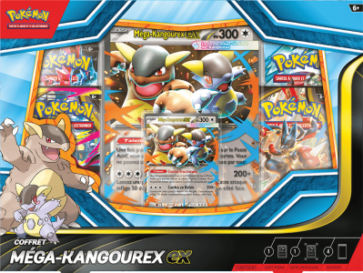 Pokémon - Coffret Méga-Kangourex (4 boosters)