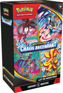 Pokémon - Chaos Ascendant (ME04) - Bundle de 6 boosters