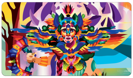 the-lost-caverns-of-ixalan-huatli-poet-of-unity-standard-gaming-playmat-for-magic-the-gathering-533066
